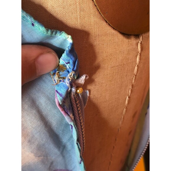 1940s-1950s MARC-EL Fashions of Miami Floral Dress W/Matching Belt. XS-S. As Is - Picture 8 of 10